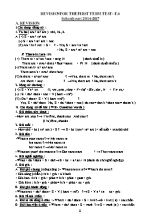 Đề cương ôn tập học kì I môn Tiếng anh lớp 6 - Năm học 2016-2017